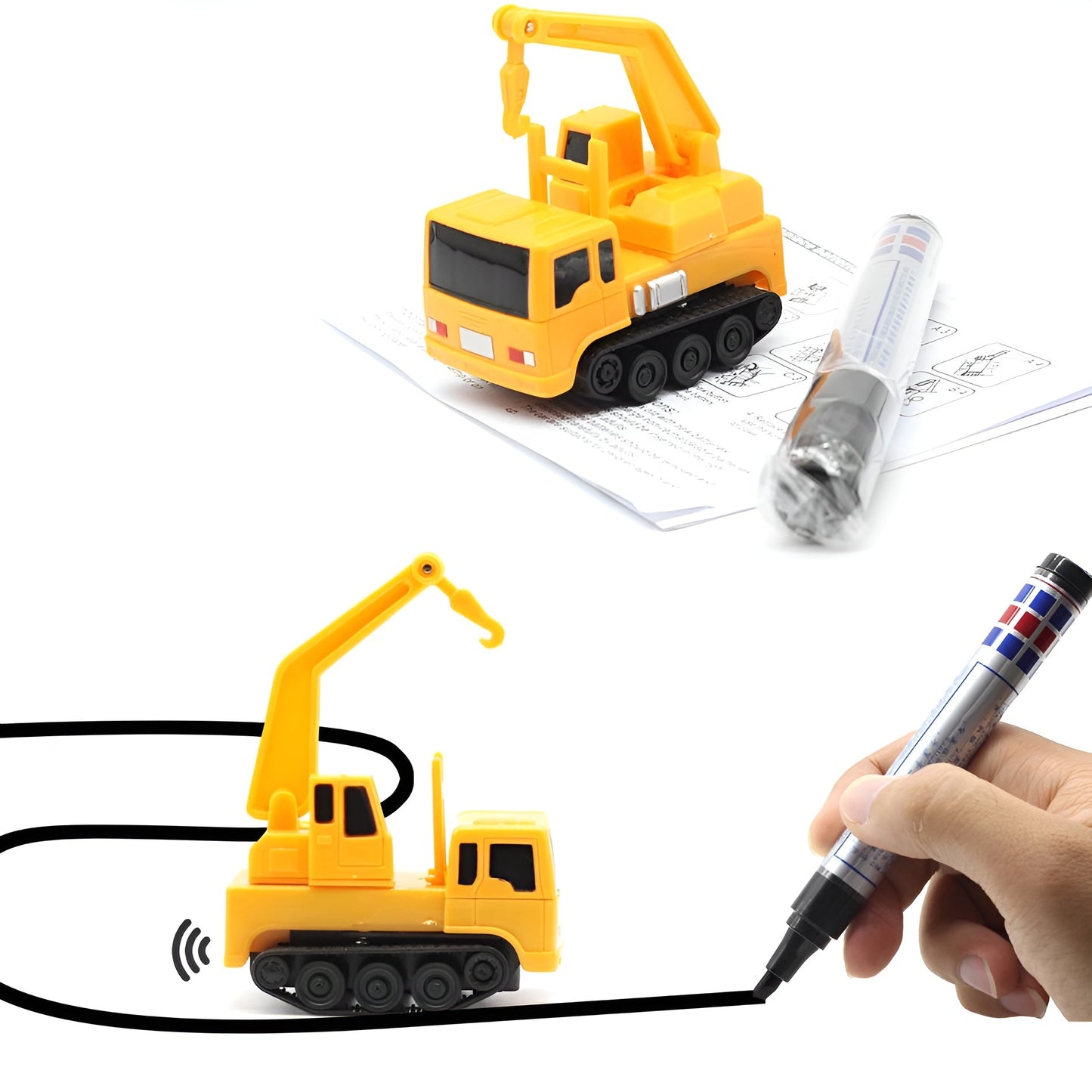 Line-Following Toy Car | Interactive Drawing Vehicle | Creative STEM Play for Kids