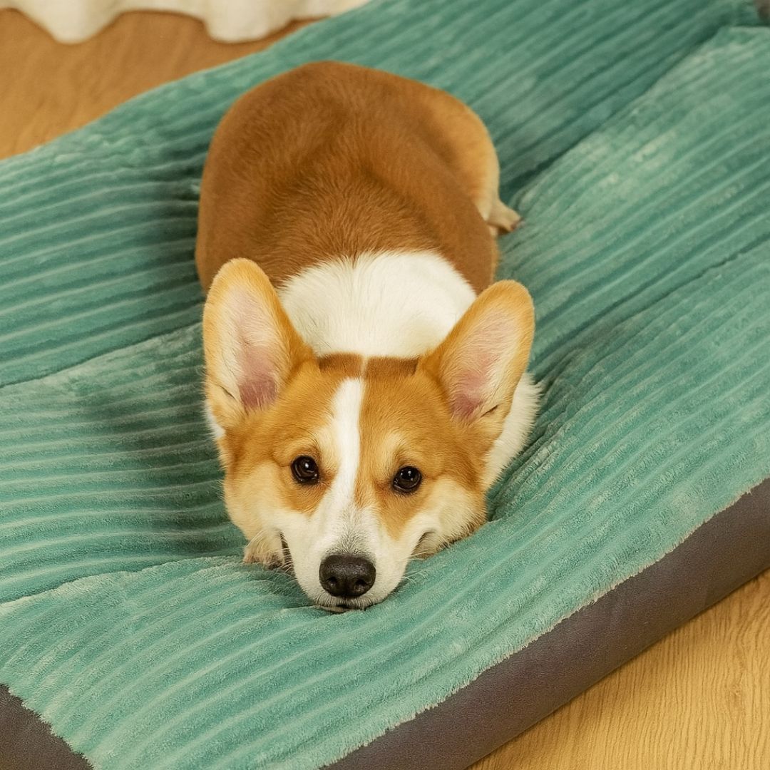 Supportive Dog Bed | Washable Plush Cushion | Non-Slip Base for Small & Large Dogs
