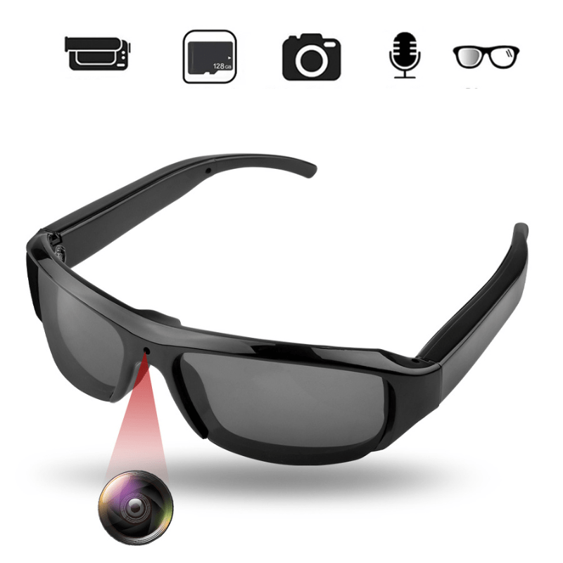 1080P Smart Glasses with Camera | Hands-Free HD Video & Photo Recording | Built-In Storage & USB Connectivity