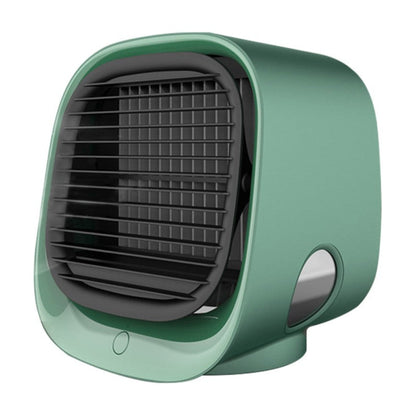 2-in-1 Air Cooler and Humidifier | Quiet USB-Powered Mini Cooler with LED Light