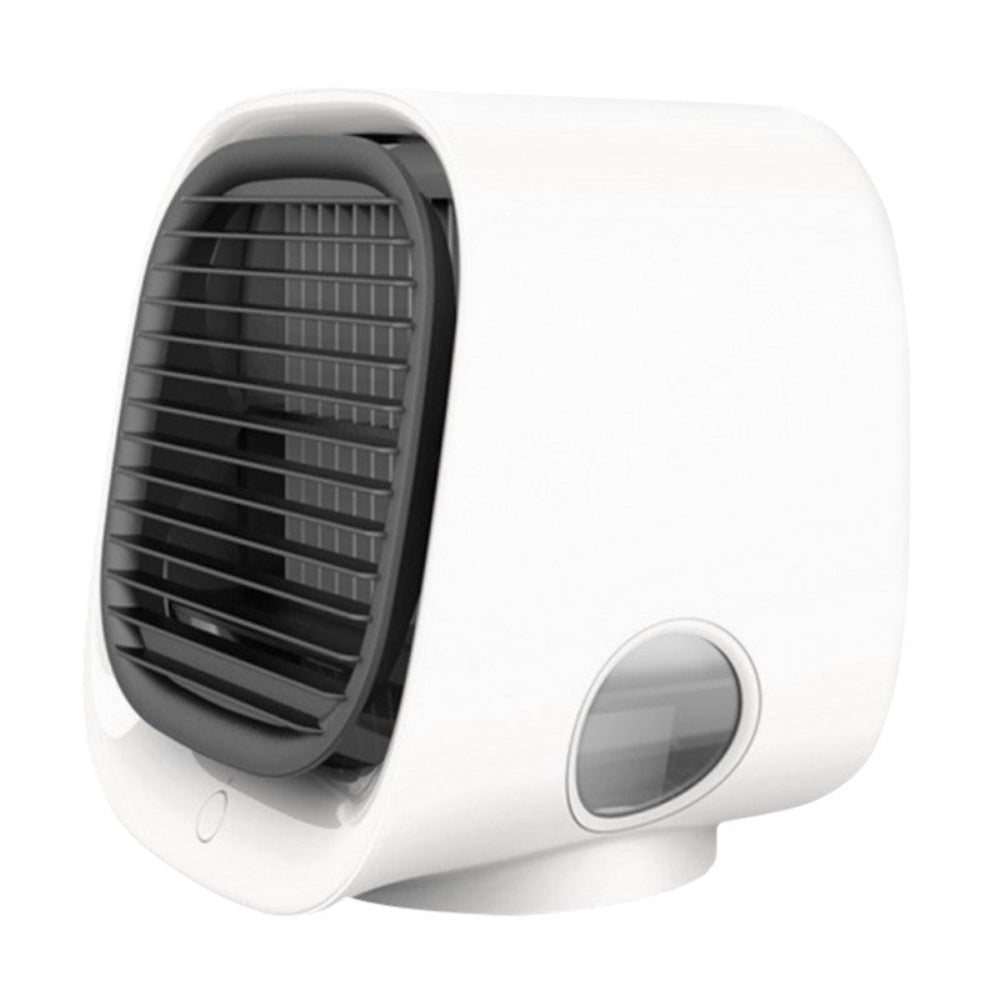 2-in-1 Air Cooler and Humidifier | Quiet USB-Powered Mini Cooler with LED Light