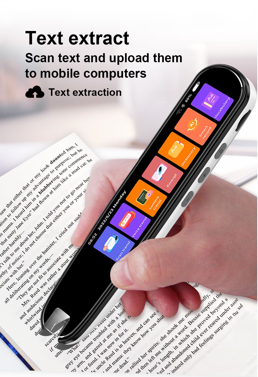 Smart Translation Pen | 112 Languages | Voice, Text & Photo Translator with 3.5-Inch Touchscreen