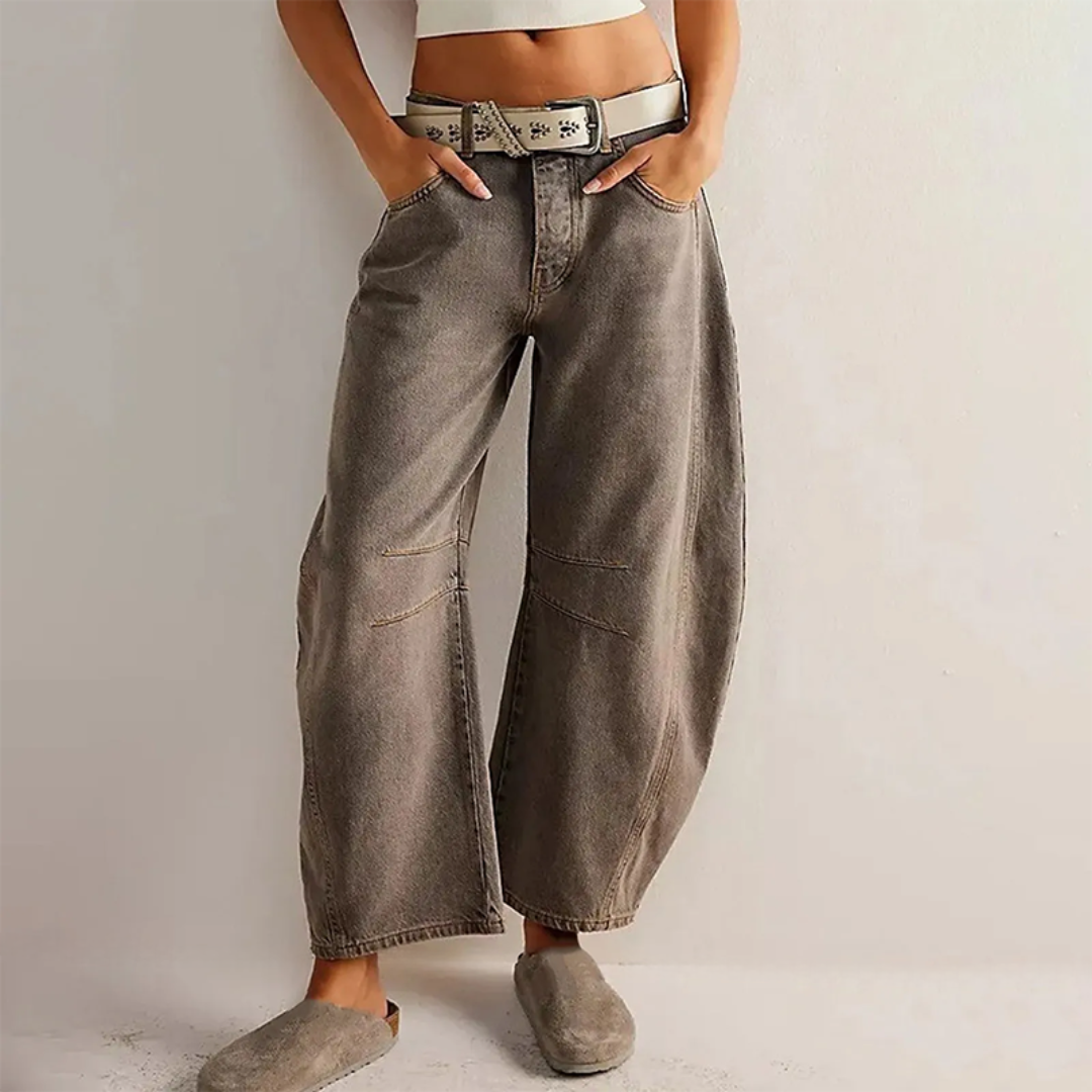 Women’s Wide-Leg Jeans | High-Rise Fit | Soft Cotton Denim