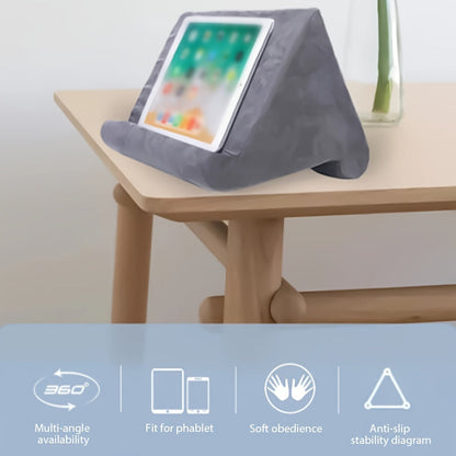 Adjustable Tablet Stand | Soft Fabric Cushion Holder | Fits 5–14 Inch Tablets | Ideal for Reading & Streaming