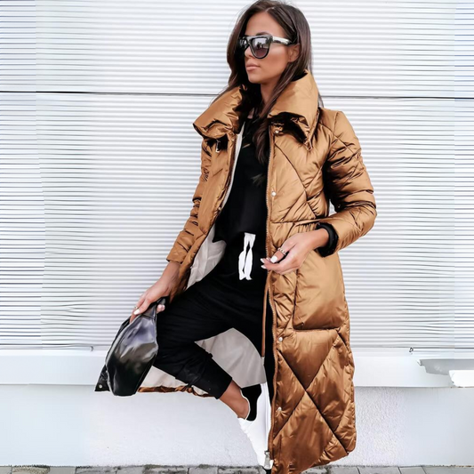 Aria Women's Quilted Jacket | Elegant Design, Tailored Fit 0