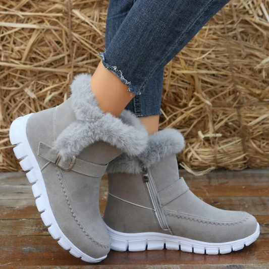 Women’s Plush Winter Snow Boots | Warm Lined | Slip-On Design
