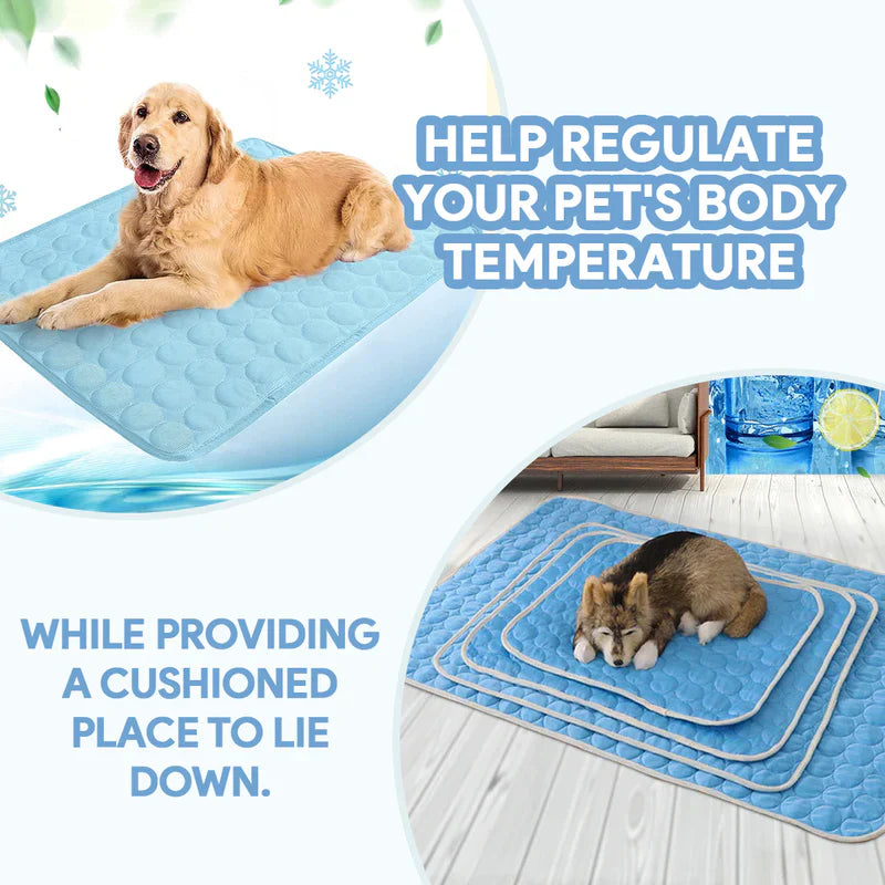 Cooling Mat for Dogs | Self-Cooling 3-Layer Pad | Non-Slip, Washable & Pet-Safe Comfort Mat for Hot Weather