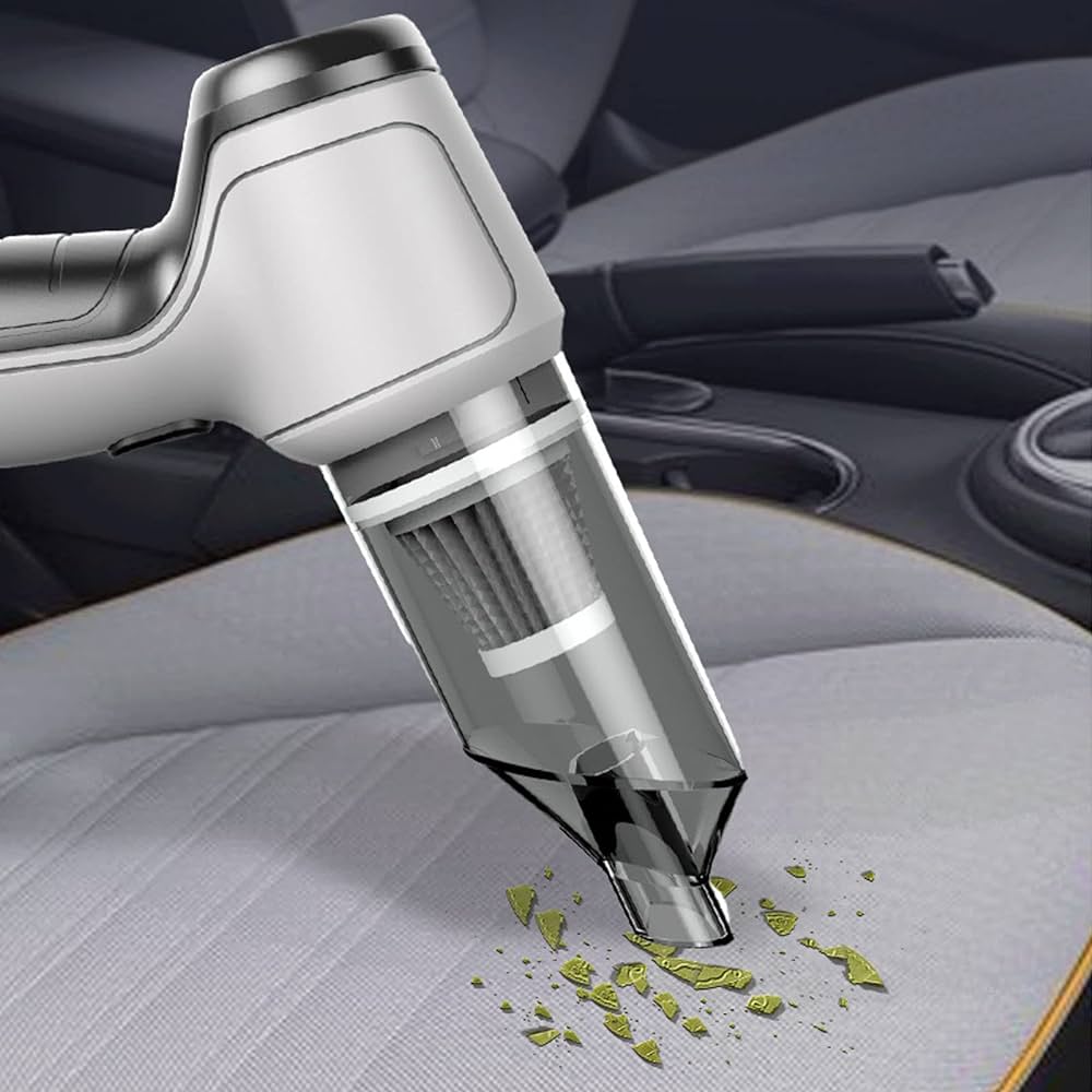 Cordless Handheld Car Vacuum Cleaner | 12000 Pa Powerful Suction with Long Battery Life