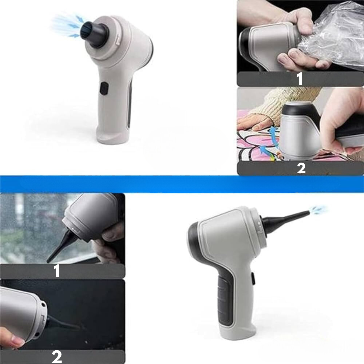 Cordless Handheld Car Vacuum Cleaner | 12000 Pa Powerful Suction with Long Battery Life