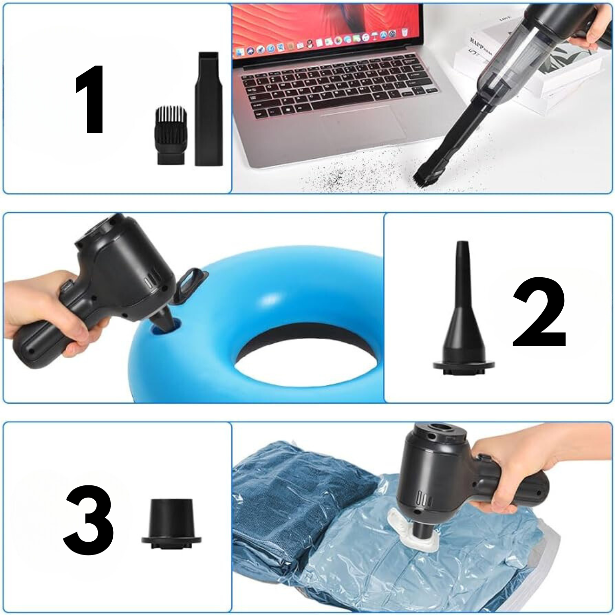 Cordless Handheld Car Vacuum Cleaner | 12000 Pa Powerful Suction with Long Battery Life