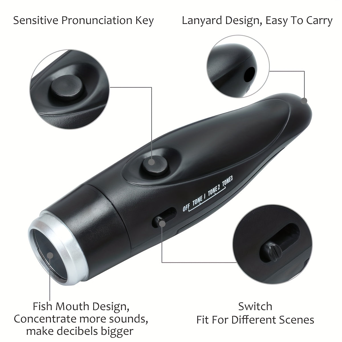 Electronic Whistle | Handheld Sports Flute | 3 Sound Modes | Portable for Coaches & Referees