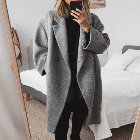 Hara Women's Winter Overcoat | Cotton Blend, Elegant Design 0