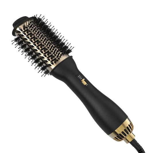 Hot Air Brush & Hair Volumizer | 2-in-1 Dryer and Styler | Adjustable Heat for All Hair Types