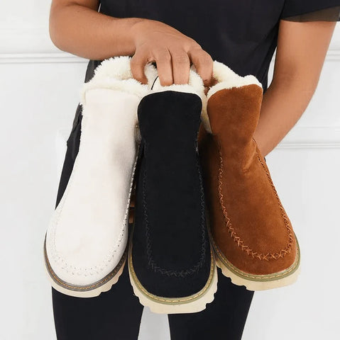 Women’s Cozy Faux Fur Winter Boots | Warm Lining | Non-Slip Sole