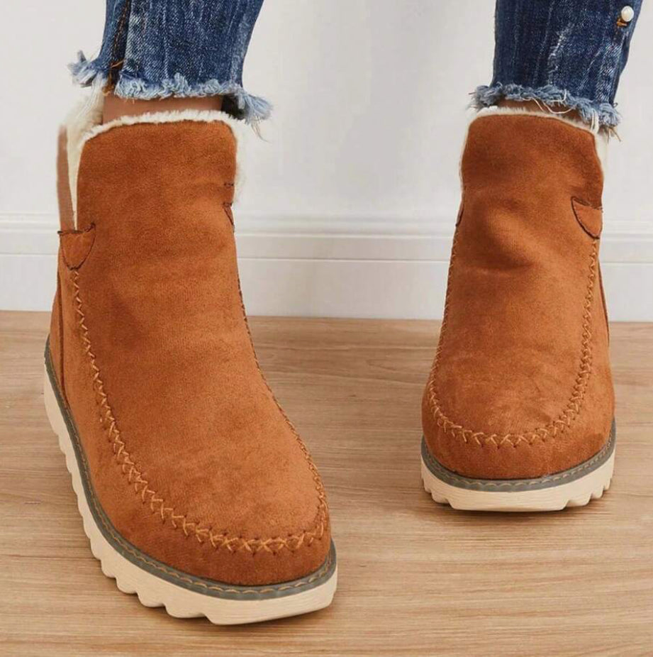 Women’s Cozy Faux Fur Winter Boots | Warm Lining | Non-Slip Sole