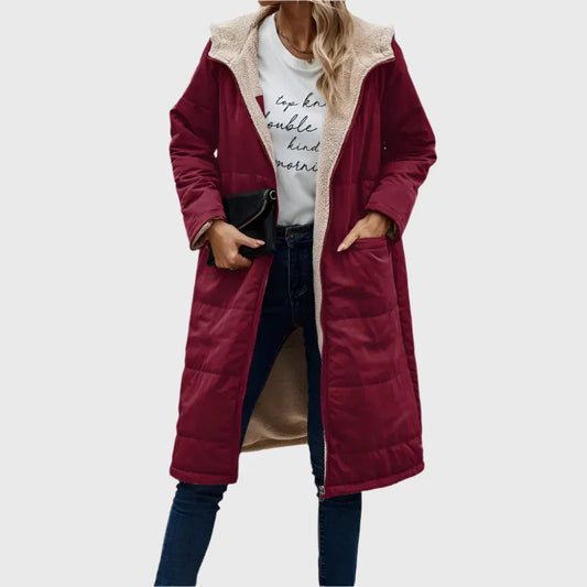 Juno Women's Winter Coat | Cozy Lined Hood 0