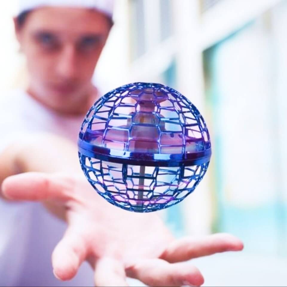 LED Hover Boomerang Ball | Rechargeable Flying Spinner Toy for Kids and Adults