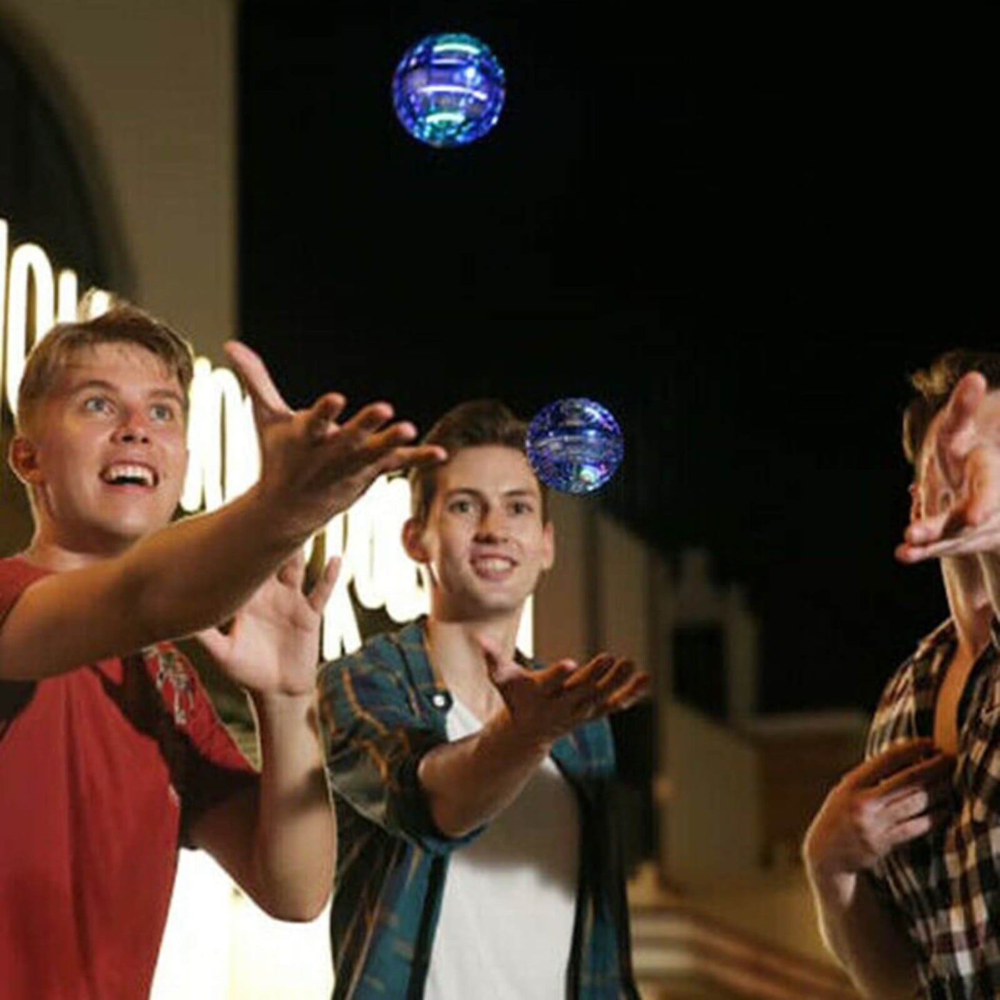 LED Hover Boomerang Ball | Rechargeable Flying Spinner Toy for Kids and Adults