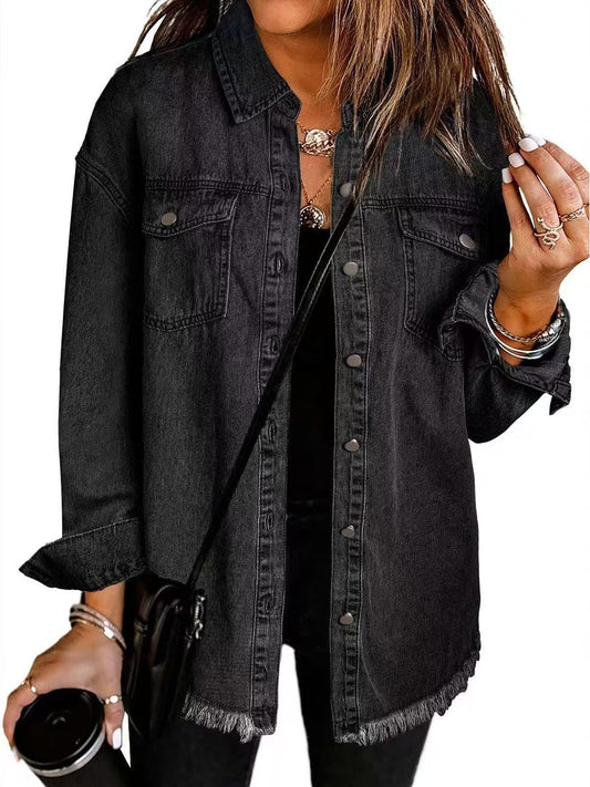 Luni Women's Denim Jacket | Relaxed Fit, Timeless Style 0