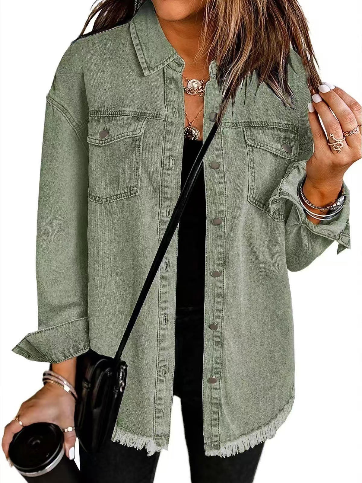 Luni Women's Denim Jacket | Relaxed Fit, Timeless Style 3