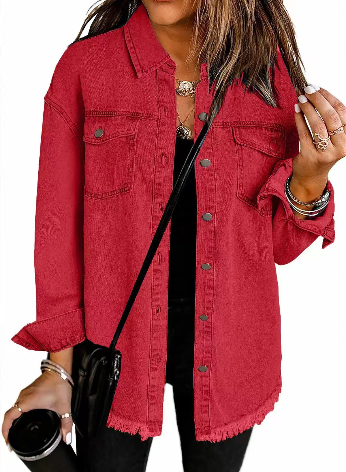 Luni Women's Denim Jacket | Relaxed Fit, Timeless Style 6