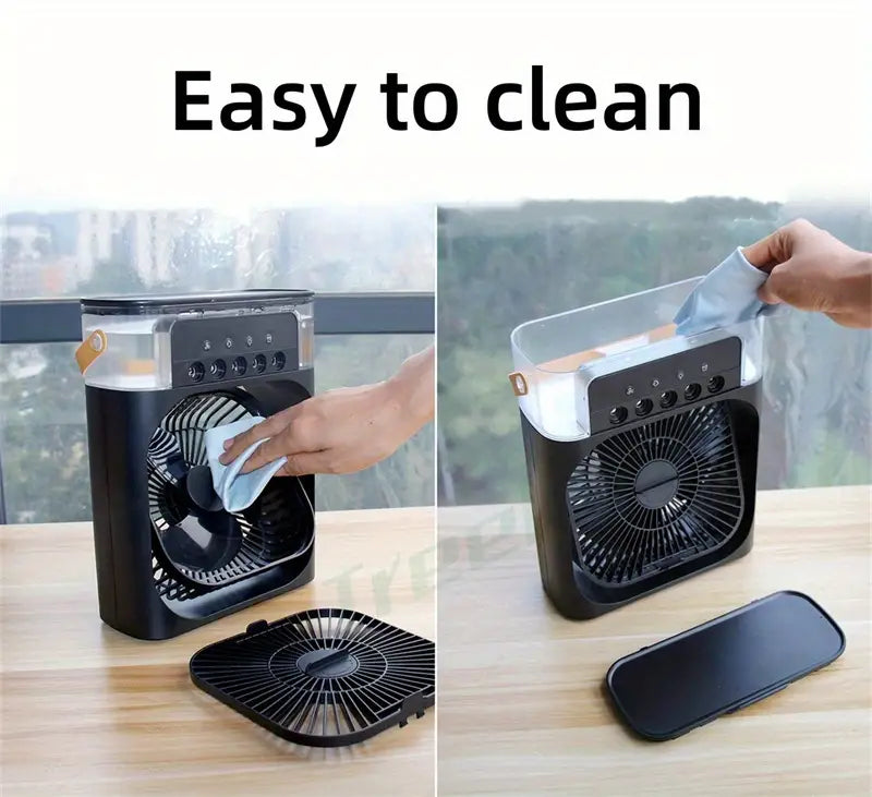 Mini Ice Misting Fan | Portable Air Cooler & Humidifier