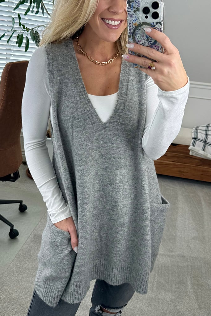 Pavo Women's Sweater Vest | Soft Fuzzy Texture 12