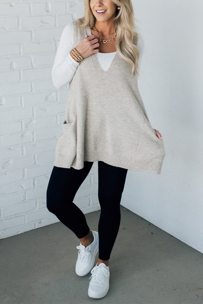 Pavo Women's Sweater Vest | Soft Fuzzy Texture 8