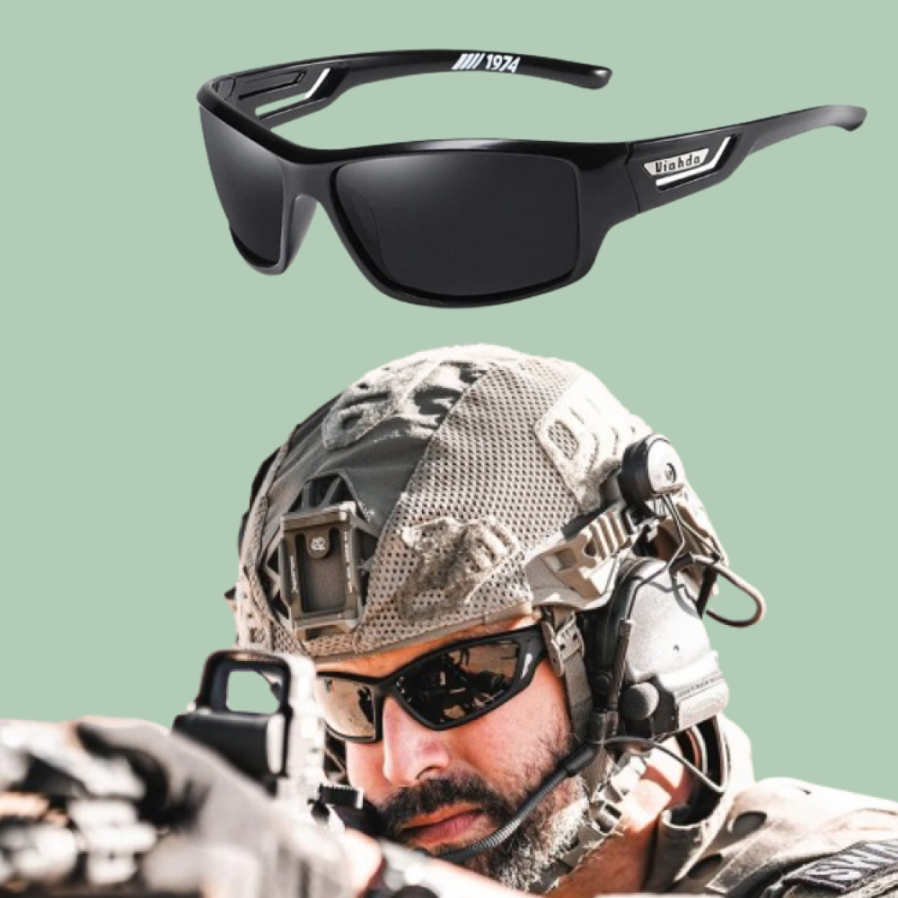 Polarized Military Sunglasses | UV400 Protection | Anti-Glare Outdoor Sunglasses for Hiking, Fishing & Travel