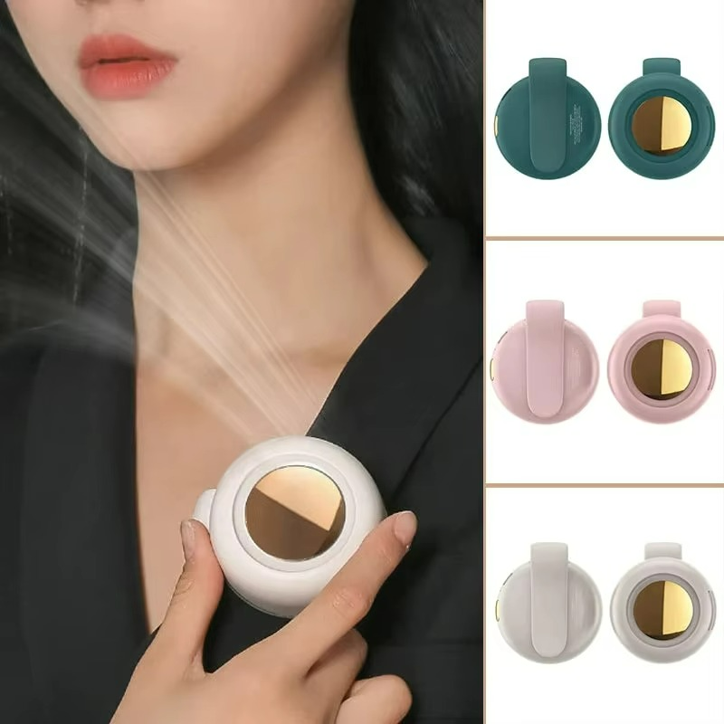 Portable Clip & Neck Fan | Hands-Free Personal Cooling | 360° Airflow | USB-C Rechargeable with 23-Hour Runtime