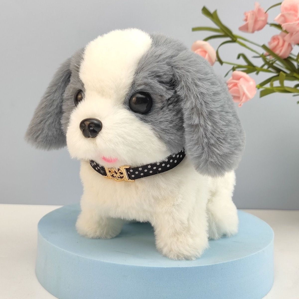 Realistic Interactive Plush Puppy Toy | Realistic Walking & Barking Dog