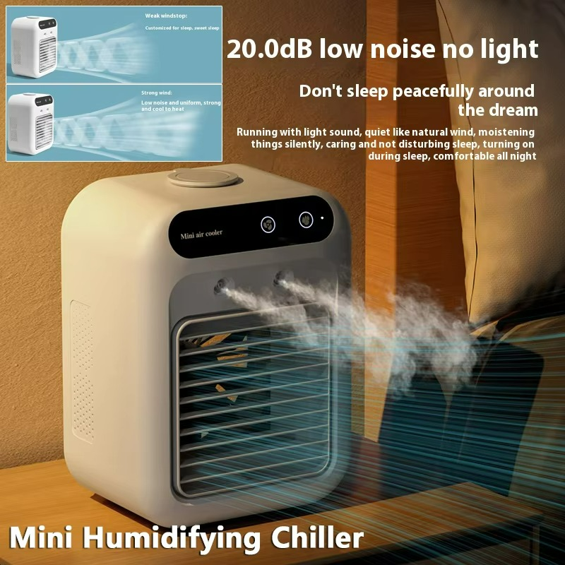 Rechargeable Mini Air Cooler | Portable Water Cooling Fan & Humidifier