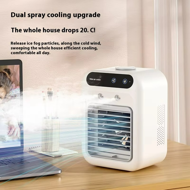 Rechargeable Mini Air Cooler | Portable Water Cooling Fan & Humidifier