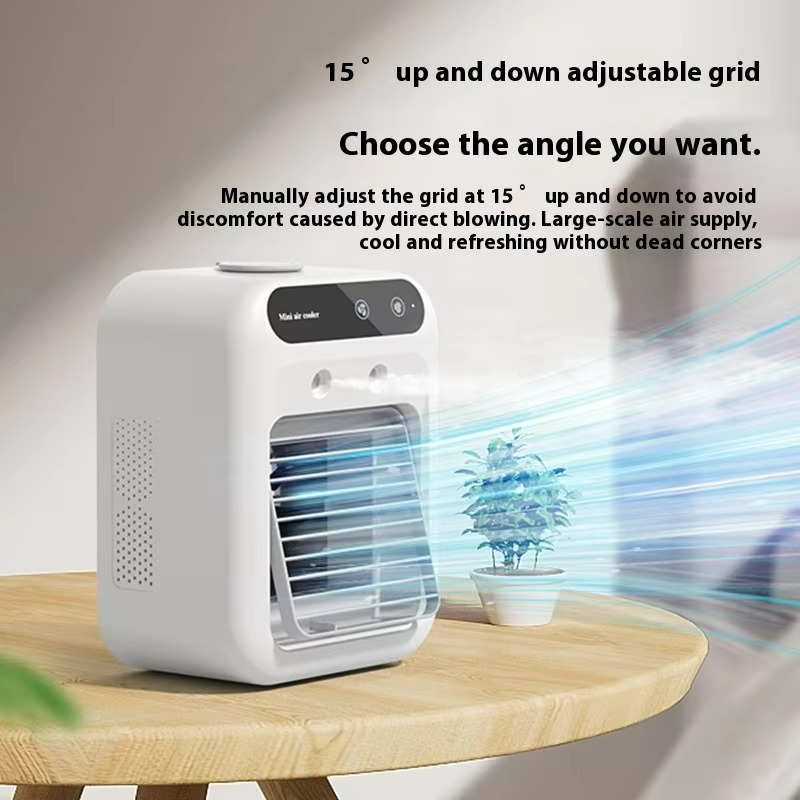 Rechargeable Mini Air Cooler | Portable Water Cooling Fan & Humidifier