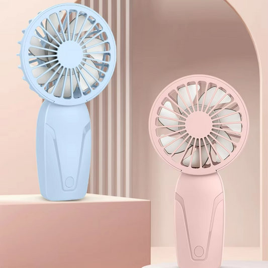 Rechargeable Portable Handheld Fan | 3-Speed Mini USB Fan | Quiet, Lightweight Cooling for Home, Office & Travel