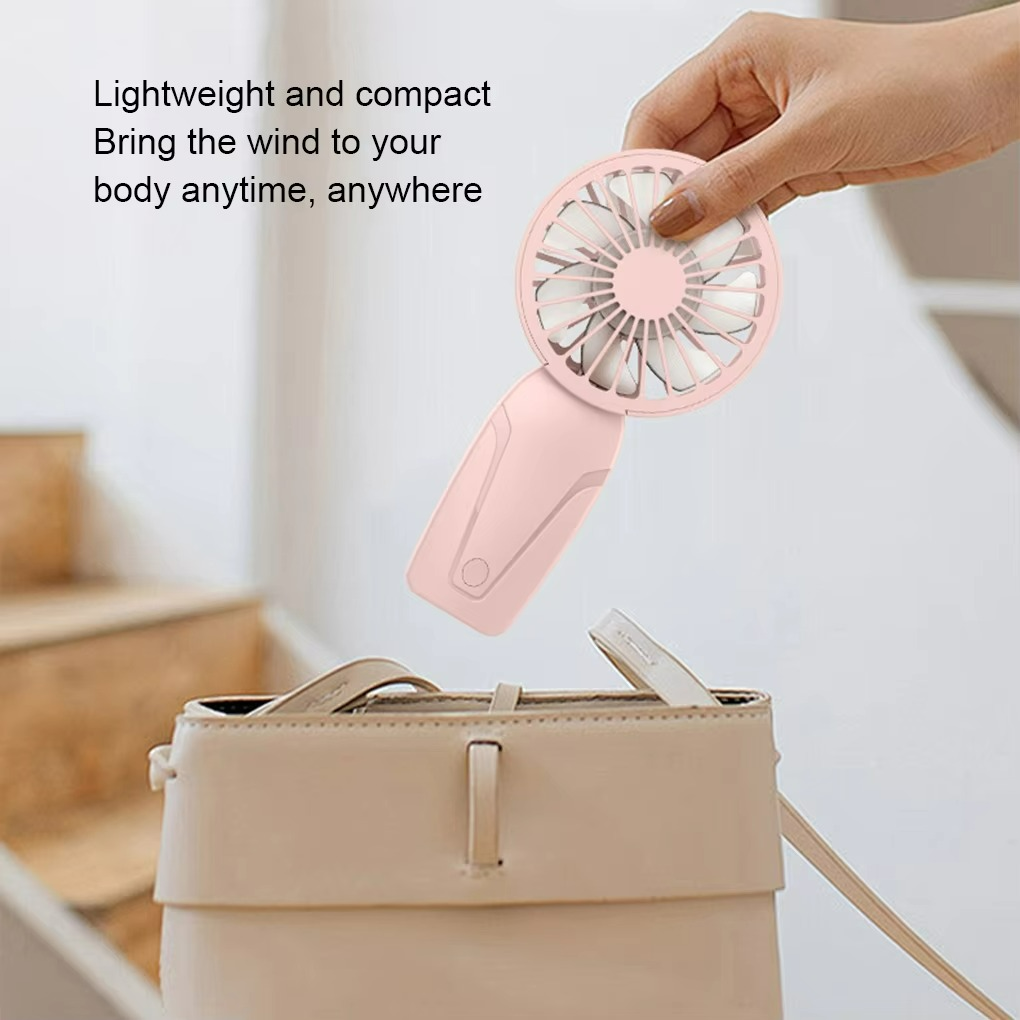Rechargeable Portable Handheld Fan | 3-Speed Mini USB Fan | Quiet, Lightweight Cooling for Home, Office & Travel