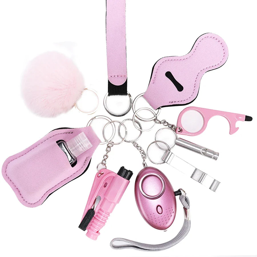 Self Defense Keychain Set | Personal Alarm & Window Breaker | Compact Safety Tool