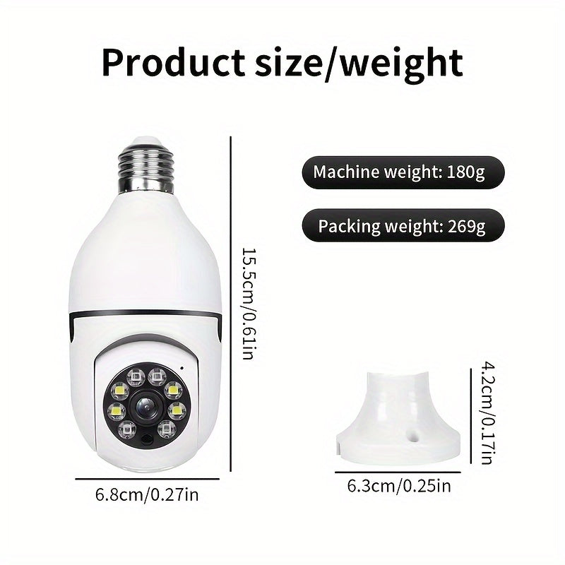 Smart Lamp Camera | HD Security Light | Night Vision & Two-Way Audio