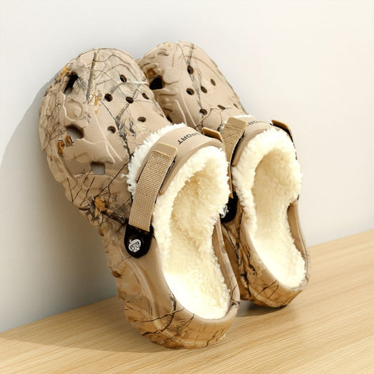 Unisex Winter Clogs | Warm Lined Slippers | Faux Fur Interior & Non-Slip EVA Sole