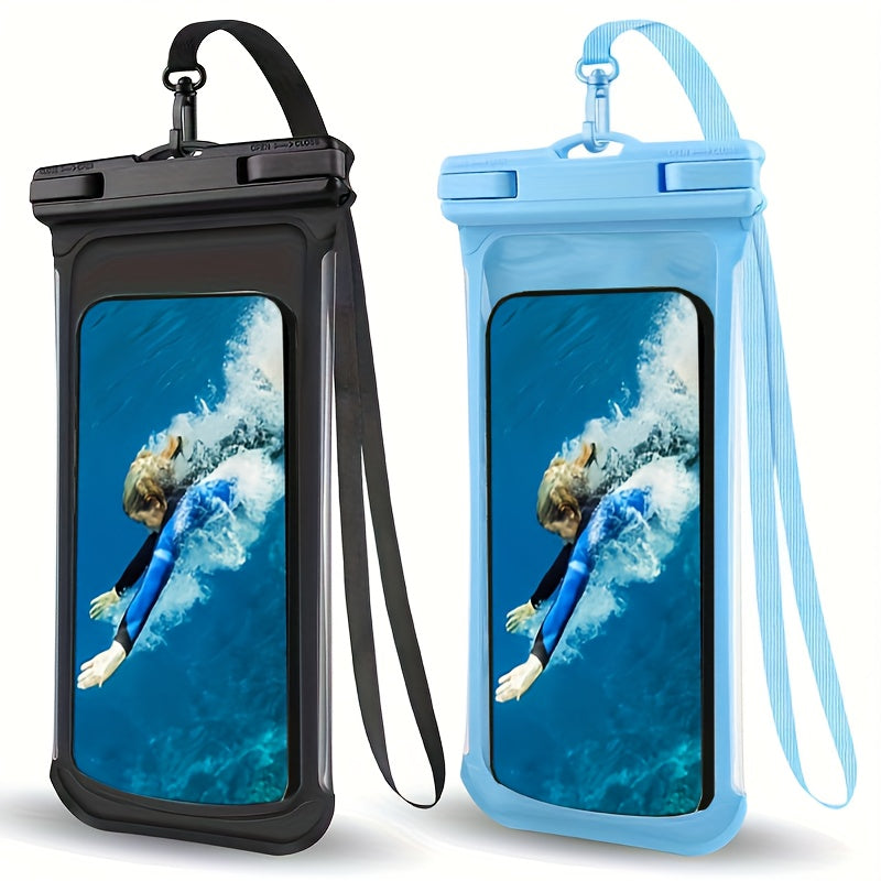 Waterproof Phone Pouch | Neck Strap & Universal Fit for Travel and Beach
