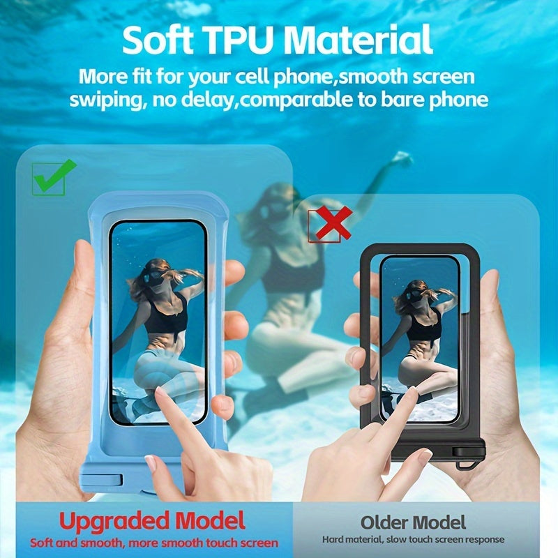 Waterproof Phone Pouch | Neck Strap & Universal Fit for Travel and Beach
