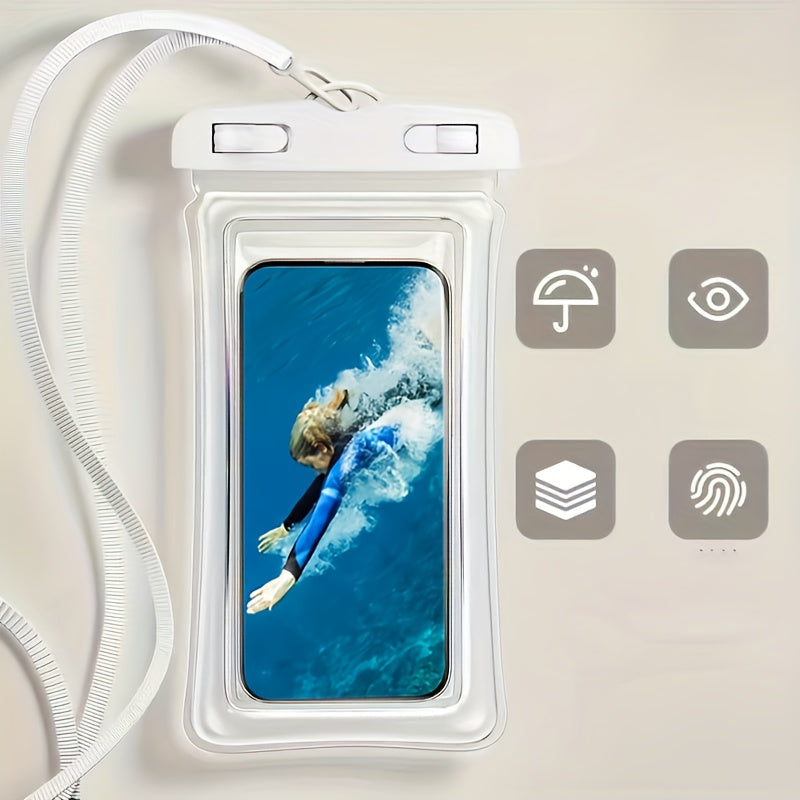 Waterproof Phone Pouch | Neck Strap & Universal Fit for Travel and Beach