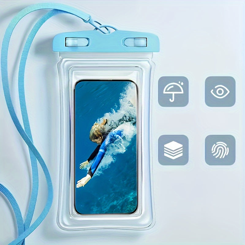 Waterproof Phone Pouch | Neck Strap & Universal Fit for Travel and Beach