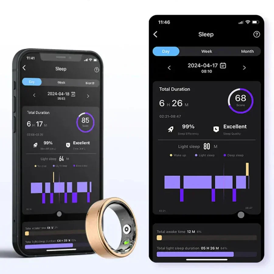 Waterproof Smart Ring | Multi-Sport Mode | Real-Time Activity and Wellness Tracker