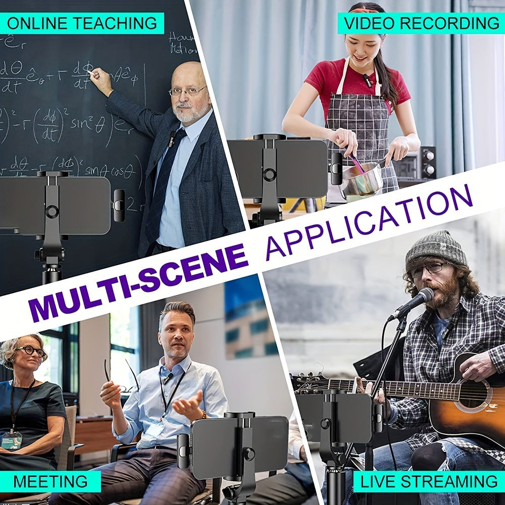 Wireless Lavalier Microphone | USB-C Connection | Compact Clip-On Mic for Video, Streaming & Interviews