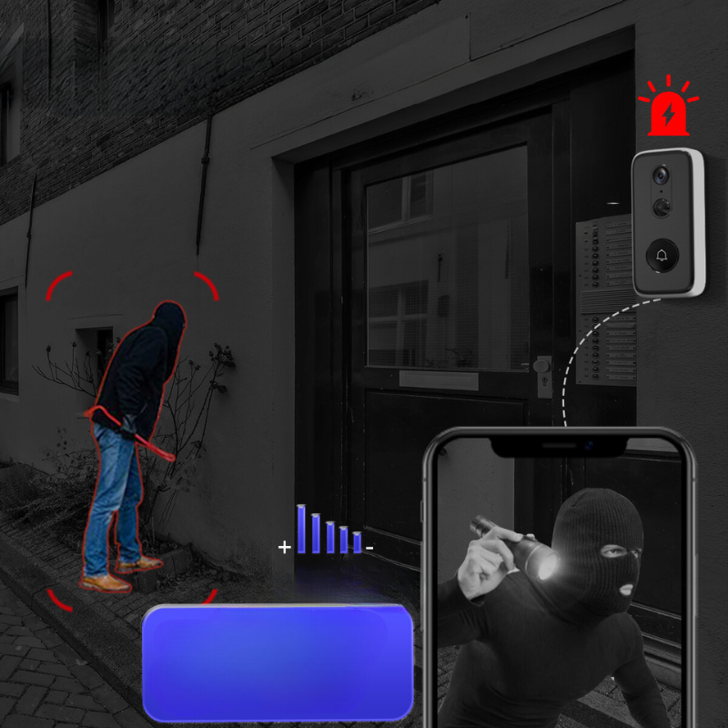 Wireless Smart Doorbell | 3MP HD Camera | Motion Detection & Two-Way Audio