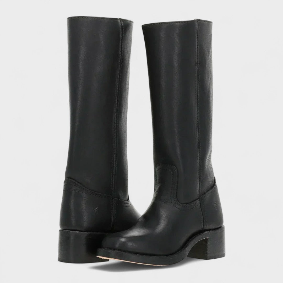 Women’s Classic Cowboy Boots | Western Stitch Detail | Durable Block Heel