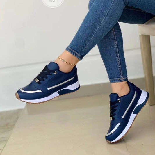 Women’s Comfort Lace-Up Sneakers | Cushioned Insole | Breathable Design