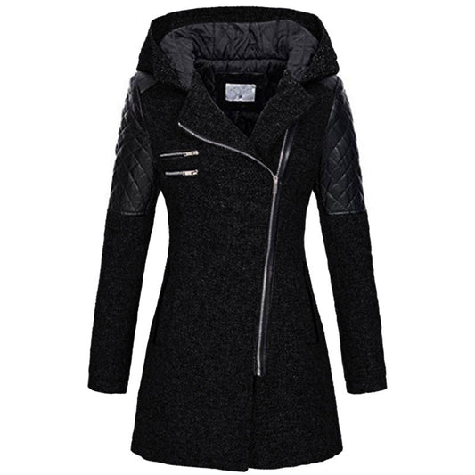 Zara Women's Winter Jacket | Slant-Zip Design 0