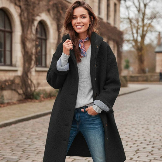 Sari | Women's Winter Coat | Faux Fur Trim & Hood | Warm & Elegant